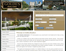 Tablet Screenshot of golden-realtors.com